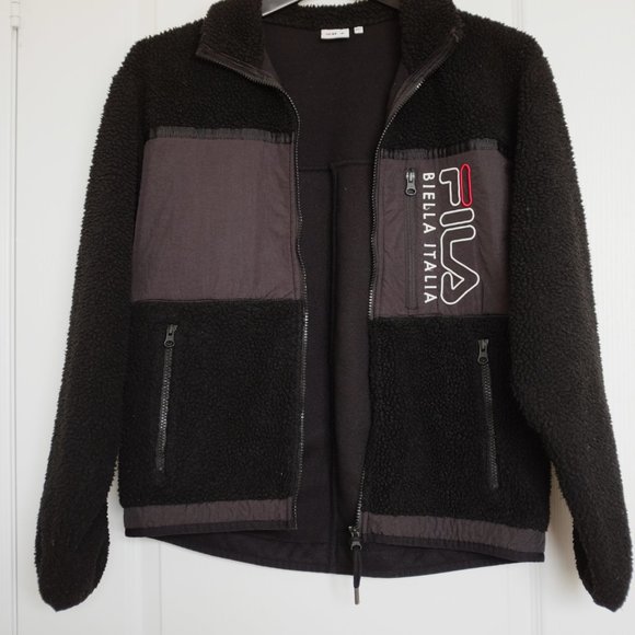 BTS x Fila Popcorn Boa Fleece Jacket Windbreaker Size S - Picture 9 of 12